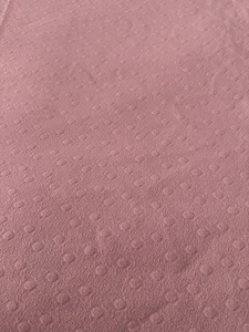VTG Pink Polyester Polka Dot Pattern - 57” W X 68” L - 1.8 Yards - Picture 1 of 6