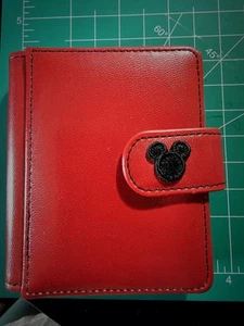 New Creative Memories Mickey Mouse Red Picfolio Disney Mini Wallet Photo Album - Picture 1 of 10
