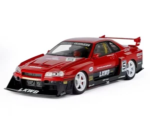 1:18 Skyline Ares GTR GT-R R34 Alloy TRACK ATTACK MESSAGE FOR INDIVIDUAL COLOUR - Picture 1 of 3