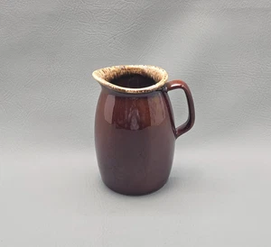 Vintage Rumpf ofenfest USA braun Tropfglasur Keramik Krug 7" hoch, Griff - Bild 1 von 11
