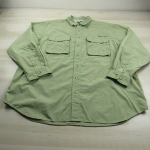 Exofficio Shirt Mens 2XL XXL Green Button Up Insect Shield Outdoor Vented A1 - Picture 1 of 12