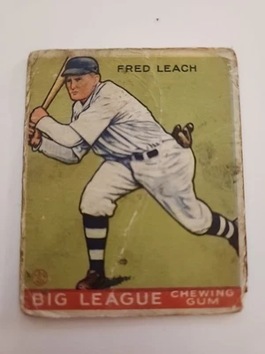 1933 Goudey Fred Leach #179 См. Фото Состояние товара  - Изображение 1 из 4