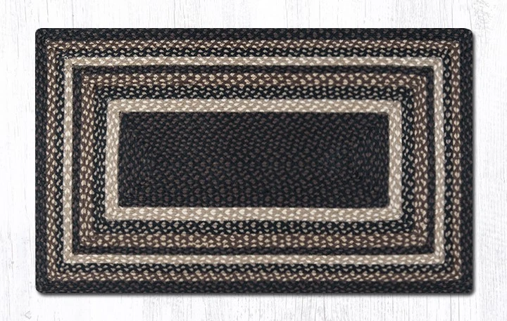 Earth Rugs RC-313 Mocha Frappuccino Oblong Braided Rug 27 Inch X 45 Inch - Image 1 of 1