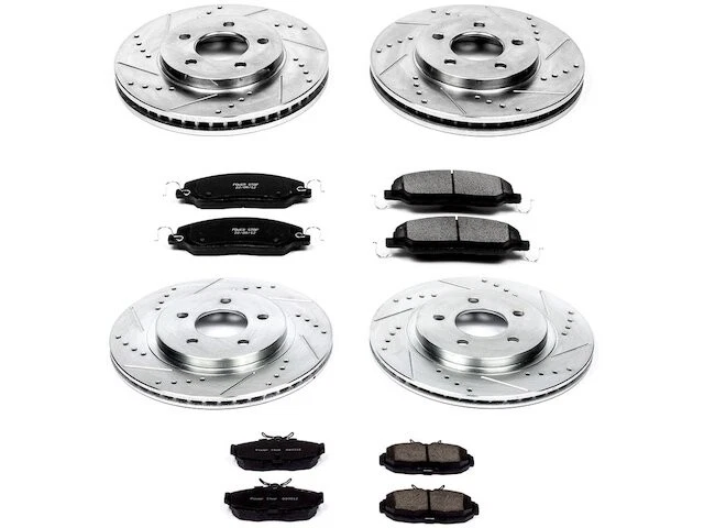 前后制动垫和转子套件适用于 2005 - 2010 年福特野马 2006 NQ232PS — 第 1/1 张图片