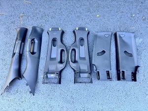 ✅2009-2018 RAM 1500 LIMITED A-B-C-PILLAR MOLDING UPPER PANEL TRIM SET BLACK OEM - Picture 1 of 9