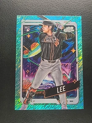 2024 Topps Cosmic Chrome - Jung-Hoo Lee #110 Aqua Equinox Refractor /199 (RC) - Image 1 of 2