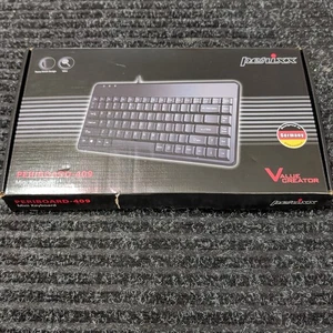 Perixx PERIBOARD-409U Wired USB Mini Keyboard, Black, UK English Layout Black  - Picture 1 of 9