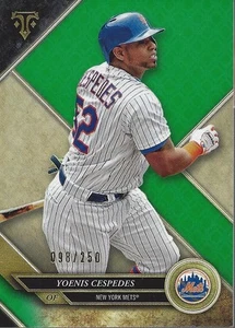 2017 Topps Triple Threads Emerald #40 Yoenis Cespedes /250 - Picture 1 of 2
