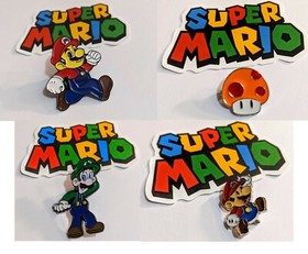 Metal Enamel Super Mario Pin luigi mushroom nintendo nes classic lapel baseball