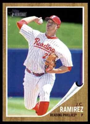 2011 Topps Heritage Minor League J.C. Ramirez Reading Phillies #192 - Image 1 of 2