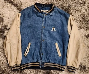 Vintage Gear for Sports Ireland Patch XXL Denim Insulated Varsity Jean Jacket - Picture 1 of 10