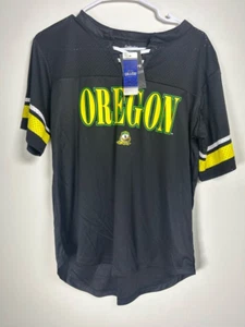 University of Oregon Ducks Women's Lace-Up Fashion Jersey in Black and Green, XL - Picture 1 of 10