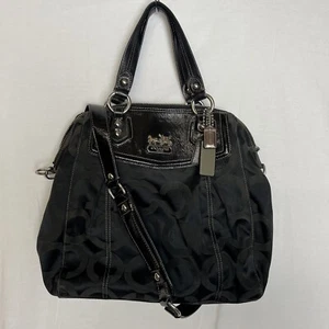 Bolso de hombro Coach Op Art Signature negro 14335 - Imagen 1 de 9