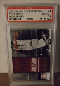 2012 Panini Copperstown #4 - YOGI BERRA - HIGH PRAISE - PSA - 10 Gem Mint - Picture 1 of 1