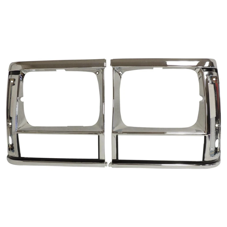 Conjunto de moldura de farol Crown para 1991-1996 Jeep XJ Cherokee e MJ Comanche - Imagem 1 de 1