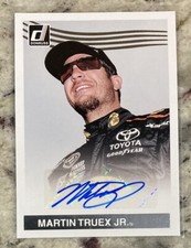 2017 Donruss MARTIN TRUEX Jr. Autograph Auto No. MT NASCAR