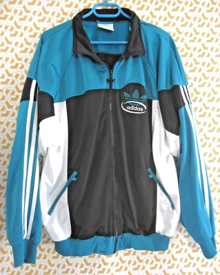 Veste Adidas années 90'S Trefoil Vintage Jacket Tracksuit Homme - 198 / XXL - Photo 1/4