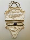 Juicy Couture Mädchen Badeanzug Bikini Top creme 10 11 w. Neu