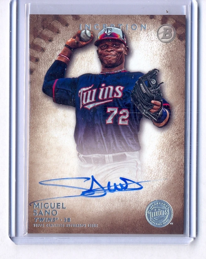 MIGUEL SANO 2015 BOWMAN INCEPTION ON CARD AUTOGRAPH AUTO RC TWINS  - Image 1 of 1