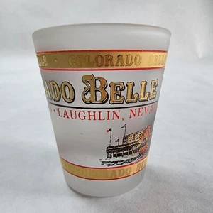 Colorado Belle Laughlin Nevada Shot Glass – Gold Frosted Casino Souvenir - Bild 1 von 15