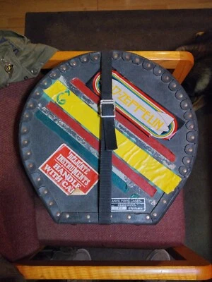 12" Vtg Tama Superstar Double Tom Mahogany Red Evans Hydraulic W/Anvil Fibrecase - Image 1 of 4