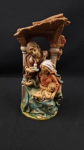 8"Vintage Nativity Scene Jesus Mary Joseph Statue Depose Figurine Italy 140 #F9 - Picture 1 of 10