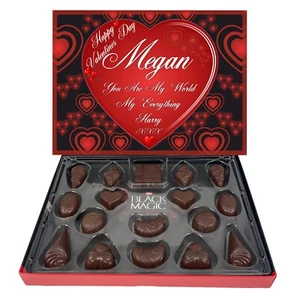 Cesta de ramo de chocolate personalizada de regalo - (CHOCOLATES OSCUROS) - Imagen 1 de 8