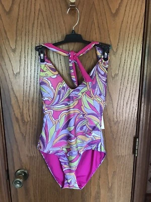 Precio de venta sugerido por el fabricante $138 Traje de baño de una pieza Becca by Rebecca Virtue Nina Halter talla pequeña Foto 1 de 3