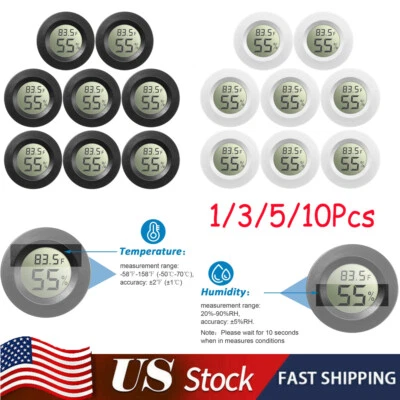 Mini LCD Digital Termómetro Higrómetro Humedad Temperatura Medidor Probador Interior Foto 1 de 4