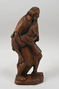 M63H16- Święty Jan(?) figurka jagnięca z masy