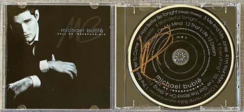 Michael Buble Signed In-Person Call Me Irresponsible CD - Authentic Cover