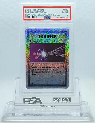 POKEMON LEGENDARY COLLECTION ENERGY RETRIEVAL #107 REVERSE PSA 9 MINT #41384329 - Image 1 of 4