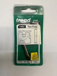 Trend C003 Two Flute 1/4" Shank Router Bit - Picture 1 of 3