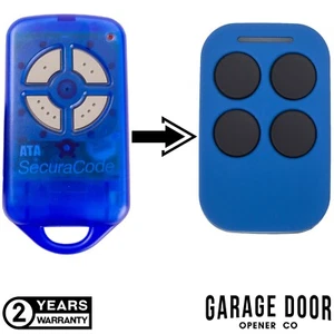 New ATA PTX4 SecuraCode Garage Door Remote Control Automatic Technology Blue x1 - Picture 1 of 10