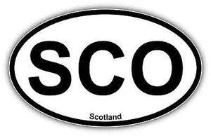 Scotland Vehicle Country Code Oval Car Bumper Window Sticker Decal 6"X4" - Picture 1 of 1