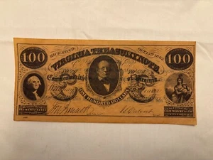 Reproduction $100 Virginia Treasury Note Worcester Polytechnic Institute ROTC Ad - Picture 1 of 4