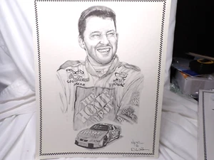 DALE ADKINS PRINT OF Tony Stewart 11 X 14 - Picture 1 of 3