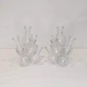 Propagation Station 7 Cluster Glass Bud Vases , Set of 2 - Picture 1 of 4