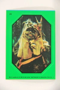 Star Wars ROTJ 1983 Topps Sticker Trading Card #24 Paploo - Green L017924 - Picture 1 of 2
