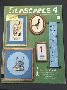 Tidewater Originals Paisajes Marinos 4 Trazados para Patrón de Aguja Folleto 1983 - Imagen 1 de 1