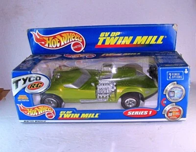 Coche Radio Control Hot Wheels Tyco RC 6V Doble Potencia Doble Molino Verde en CAJA Foto 1 de 3