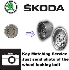 Skoda Security Master Locking Lock Wheel Nut Key Car Bolt Matching Match Service - Picture 1 of 1