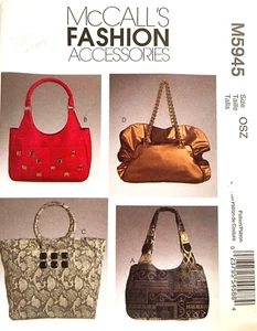 Bolsos McCall's Misses patrón M5945 SIN CORTAR - Imagen 1 de 2