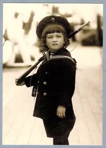 Tsesarevich Alexis won the yacht STANDART in 1908 Russian postcard - Bild 1 von 1
