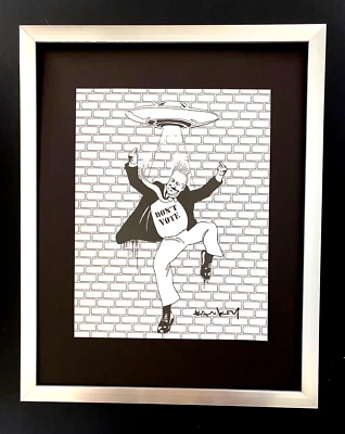 BANKSY + IMPRESIÓN FIRMADA "DONALD TRUMP" + MARCO NUEVO + ¡CÓMPRALO AHORA!! Foto 1 de 3