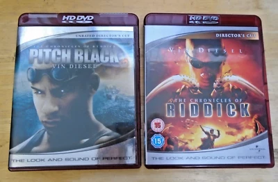 Pitch Black & Chronicles of Riddick - 2x HD DVD - Rare - Region Free - VGC - Image 1 of 3