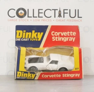 DINKY - #221 CORVETTE STINGRAY - 1976 DIECAST - MINT IN BOX🔥 - Picture 1 of 4