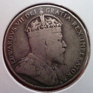 1909 New Foundland 50 cents silver - Picture 1 of 4