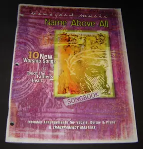 Libro de canciones Touching the Father's Heart Name Above All -Vineyard Music - Imagen 1 de 5