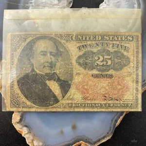 1864 USA 25c Cents Fractional Currency Banknote Collectible - Picture 1 of 2